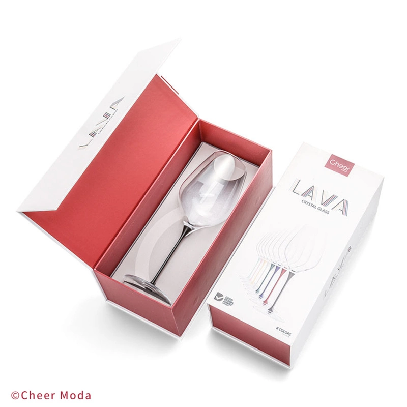 Cheer Moda - Kieliszek do wina Lava Glass czerwony