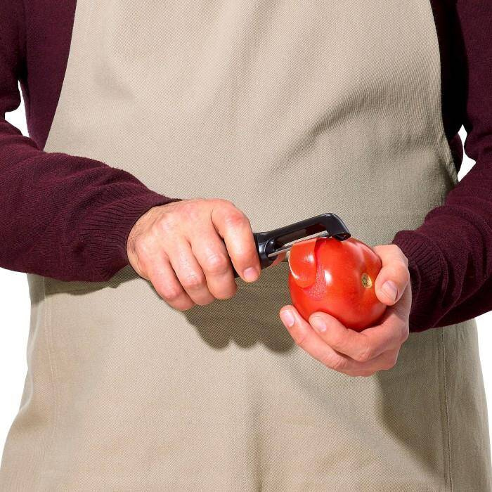 OXO - Obieraczka ząbkowana prosta, czarna, Good Grip