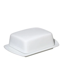 Cilio - maselniczka, porcelana, 19 x 13 x 5,5 cm, biała