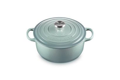 Le Creuset - garnek żeliwny Signature 20 cm 2,4 l sea salt