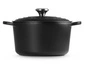 Le Creuset - garnek żeliwny emaliowany wysoki 5 l 24 cm czarny