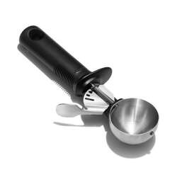 OXO - Łyżka/gałkownica do lodów czarna, Good Grips