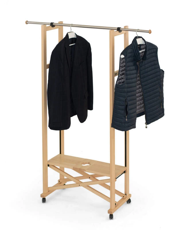 ARREDAMENTI - ELIOS Stojak na ubrania - 37 x 78 cm, Brązowy