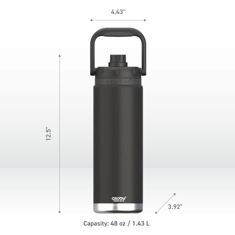 Asobu - Butelka termiczna THE CANYON JUG BLACK, 1,48L