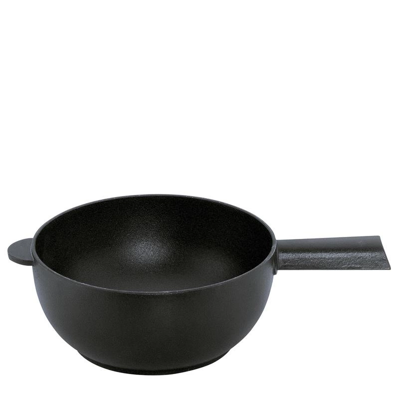 Spring - garnek do fondue serowego, śred. 20 x 10,5 cm, 2,0 l, żeliwo, czarny