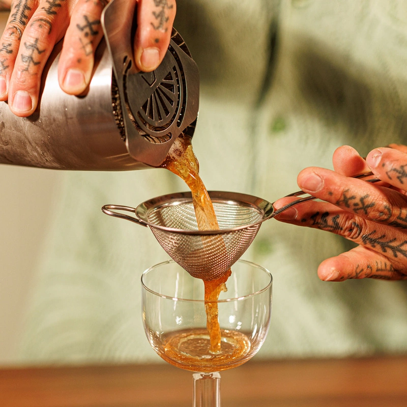 VacuVin - Sitko barmańskie Cocktail Strainer ze stali nierdzewnej