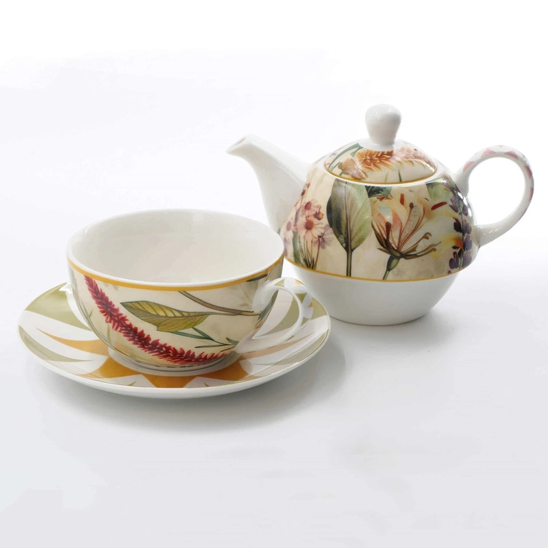 Rose&Tulipani - MIRABILIA Tea4One ze spodkiem 300 ml, żółty