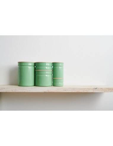 Riess - Pojemnik kuchenny z drewnianą pokrywą 0,5l Slow Green