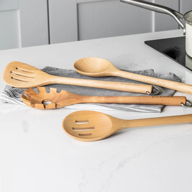 KitchenAid Culinary Tools - drewniane narzędzia kuchenne 4szt CORELINE Birch