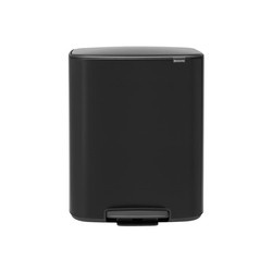 Brabantia - Kosz na śmieci pedałowy Bo 2x30L czarny