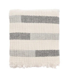 Södahl - Narzuta 150 x 170 cm Mindful stripe grey