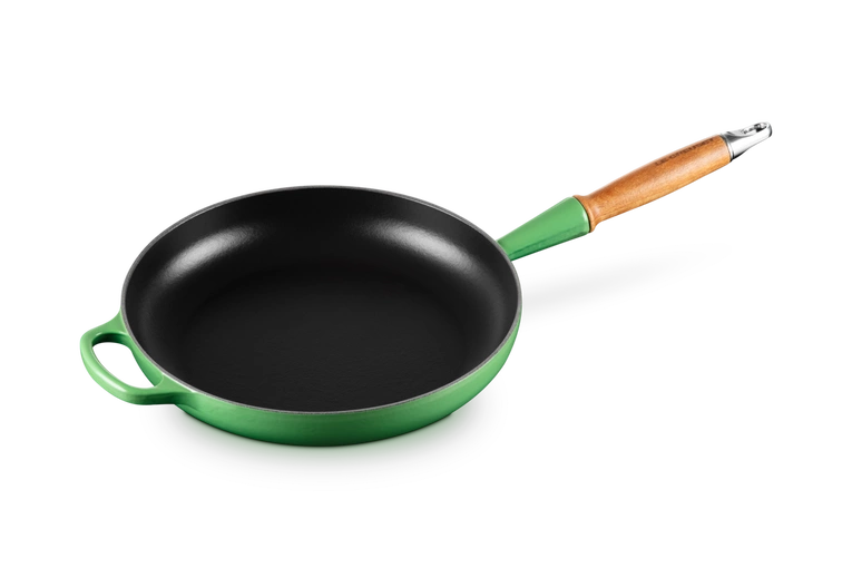 Le Creuset - patelnia żeliwna z drewnianym uchwytem 28 cm Bamboo