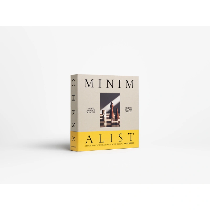 Printworks - Szachy drewniane - minimalistyczne