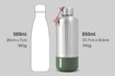 Black + Blum - Butelka stalowa EXPLORER 850ml. oliwkowa