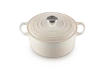Le Creuset - garnek żeliwny Signature 24 cm 4,2 l meringue