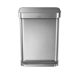 Simple Human - kosz  na śmieci 55 l pedałowy Liner Pocket srebrny