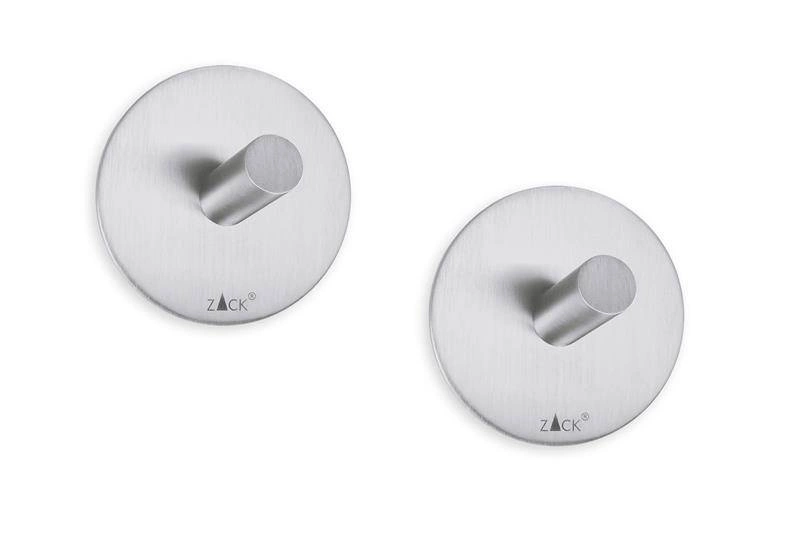 Zack - DUPLO zestaw dwóch haczyków na ręcznik stal matowa