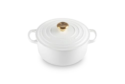 Le Creuset - garnek żeliwny Signature 20 cm 4,2 l biały