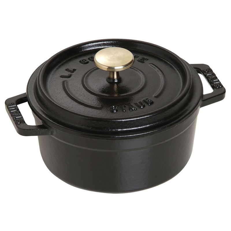 Staub - garnek żeliwny mały 0,4 l czarny