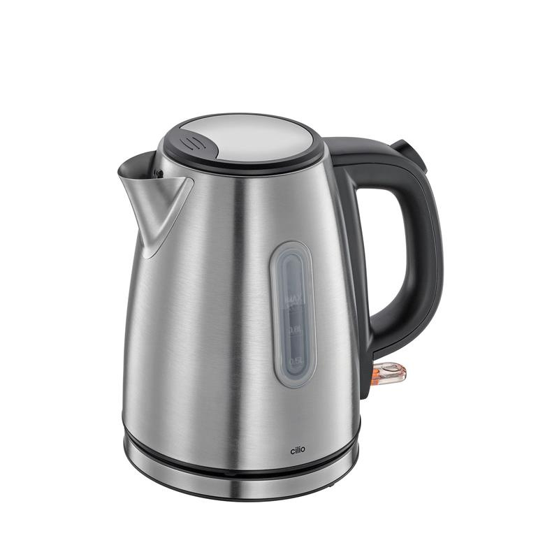 Cilio - czajnik elektryczny, stal nierdzewna, 1,0 l, śred. 15 x 20 cm Classic