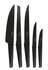 Vialli Design - Zestaw 5 noży w bloku VOLO z powłoką nieprzywierającą czarny