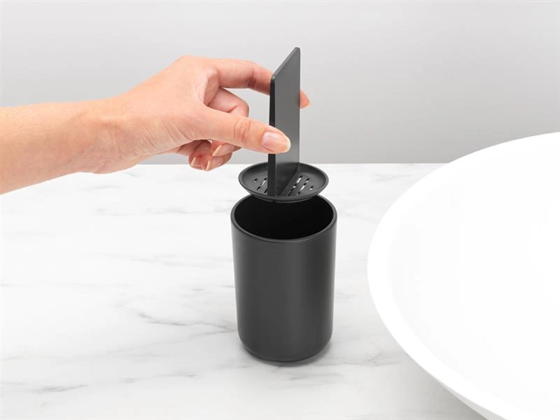 Brabantia - Kubek na szczoteczkę do zębów ReNew ciemnoszary