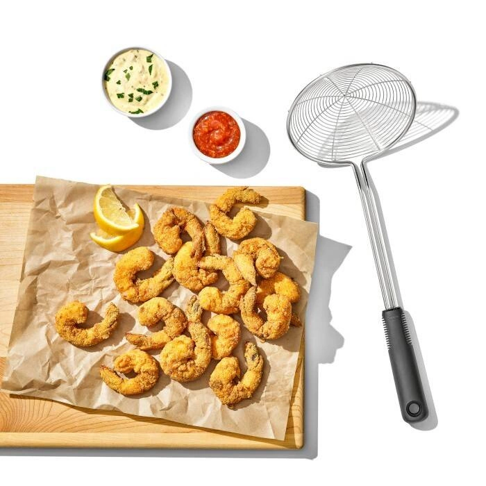 OXO - Cedzak chiński stalowy, czarny, Good Grips
