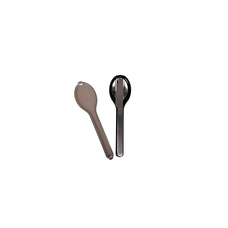 Sagaform - zestaw sztućców w etui, 3 el., 18 cm, stal nierdzewna/tworzywo sztuczne Outdoor Eating