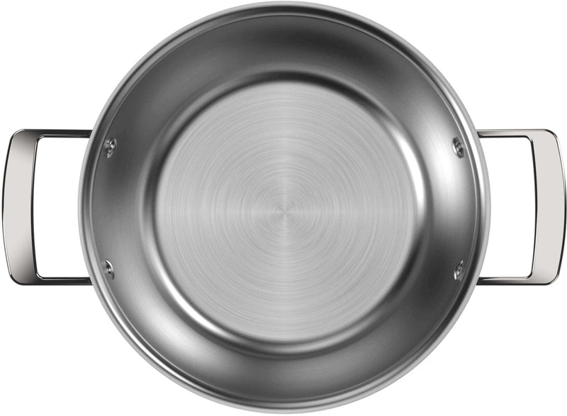 Demeyere - Patelnia głęboka z 2 uchwytami i pokrywką Demeyere Black 5 - 24 cm