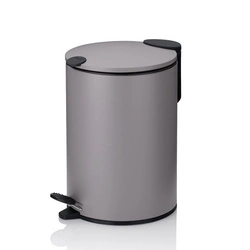 Kela - Kosz stalowy na śmieci 3 l jasnoszary Mats