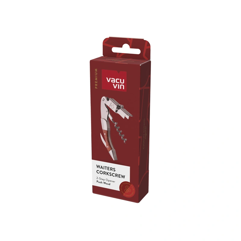 VacuVin - Korkociąg kelnerski Push Wood