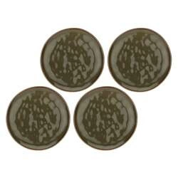 Rose&Tulipani - zestaw 4 talerzy do sałatek 20 cm Concerto Grigio Tortora