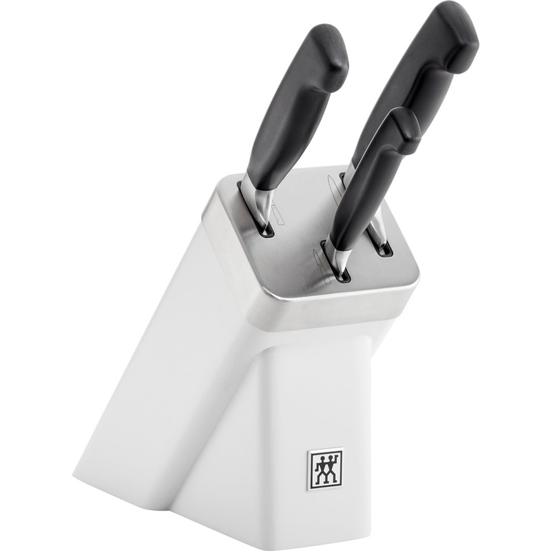 Zwilling - Zestaw 3 noży w bloku samoostrzącym Four Star - Biały