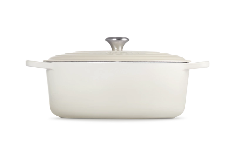 Le Creuset - brytfanna żeliwna emaliowana Signature 33 cm 7,5 l meringue