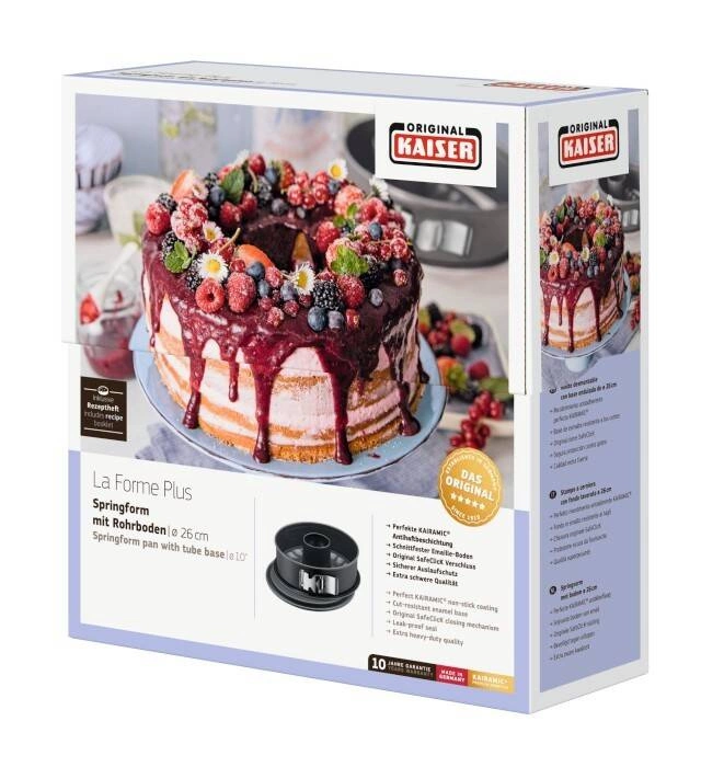 Kaiser - Tortownica rozpinana, 26 cm 2 dna La Forme Plus