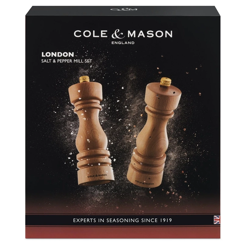 Cole & Mason - Młynek do pieprzu London Natural Beech 18 cm