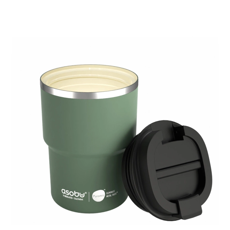 ASOBU - kubek termiczny Mini Pick Up Basil Green 355 ml
