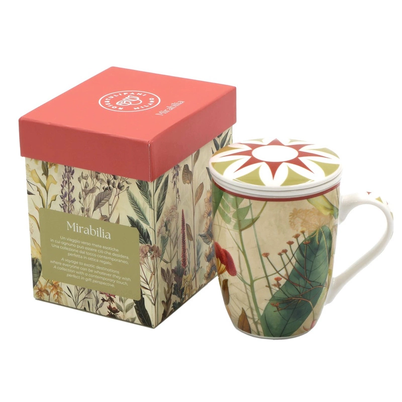 Rose&Tulipani - MIRABILIA Zestaw 4 kubków infuzyjnych 300 ml, czerwony