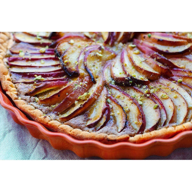 Emile Henry - Naczynie do tarty 28 CM - czerwony