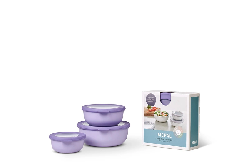 Mepal - Zestaw 3 misek Cirqula okrągła 350 + 750 + 1250 Nordic Lilac
