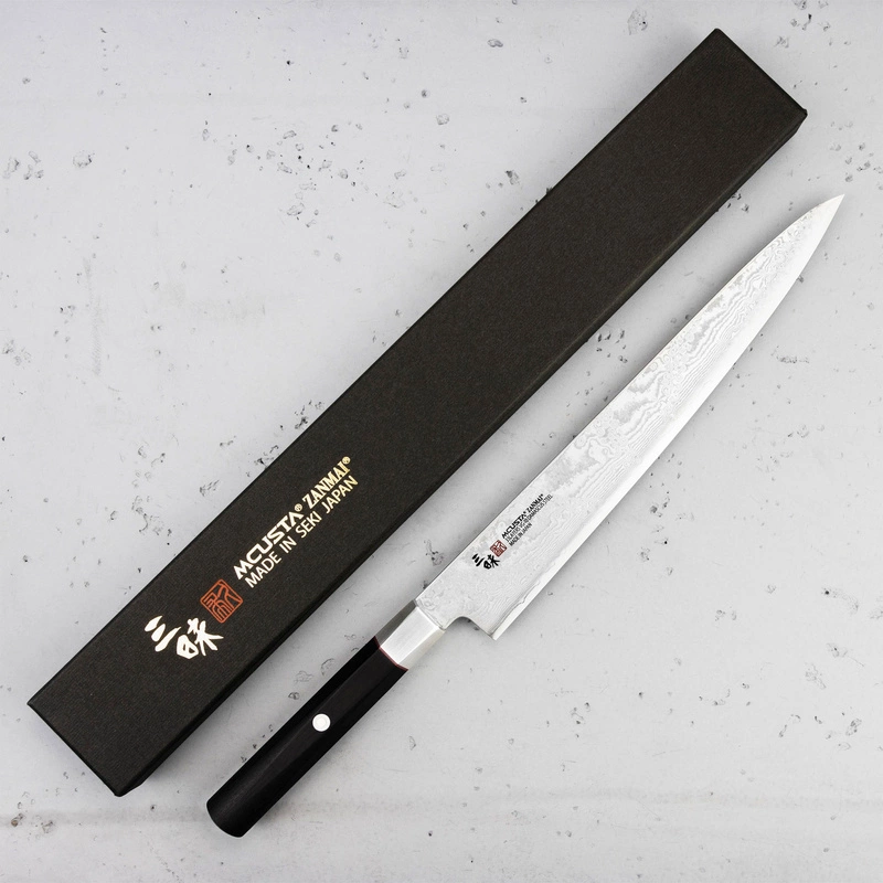 Mcusta Zanmai - VG-10 Splash Nóż Sujihiki 27cm