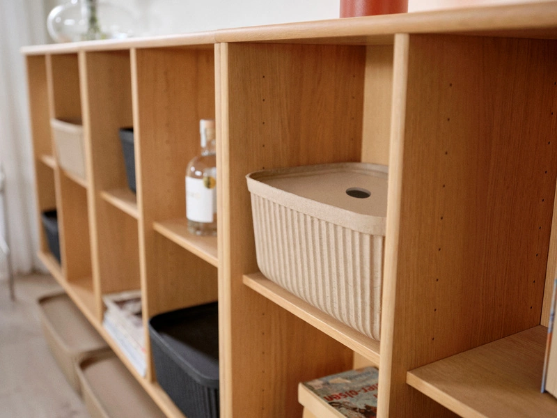 Zone Denmark - Pudełka do przechowywania 2 szt. Pulp 32x23x15 cm Black