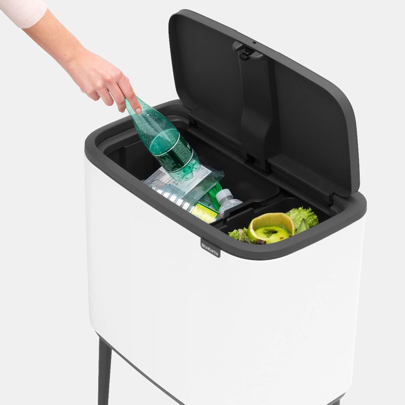 Brabantia - kosz na śmieci Bo Touch Bin 34L(11+23) biały