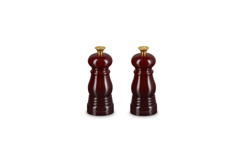 Le Creuset -  zestaw młynków do soli i pieprzu 12,5 cm garnet