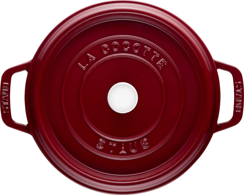 Staub - LA COCOTTE Garnek żeliwny okrągły 5.2 ltr bordeaux