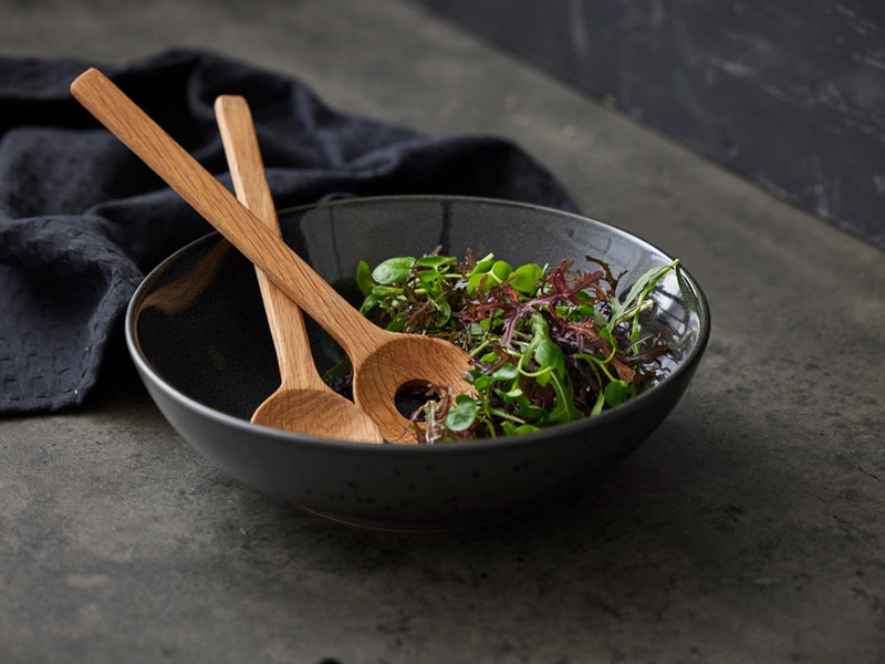 Bitz - Zestaw łyżek do sałaty 24 cm Oak