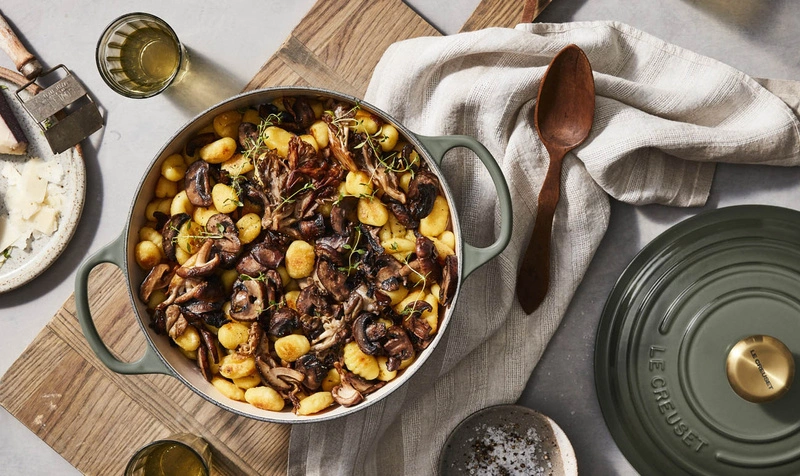 Le Creuset brytfanna żeliwna emaliowana Signature okrągła 28 cm 6,7l thyme