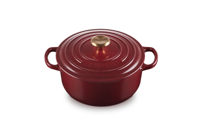 Le Creuset - garnek żeliwny Signature 20 cm 2,4 l garnet