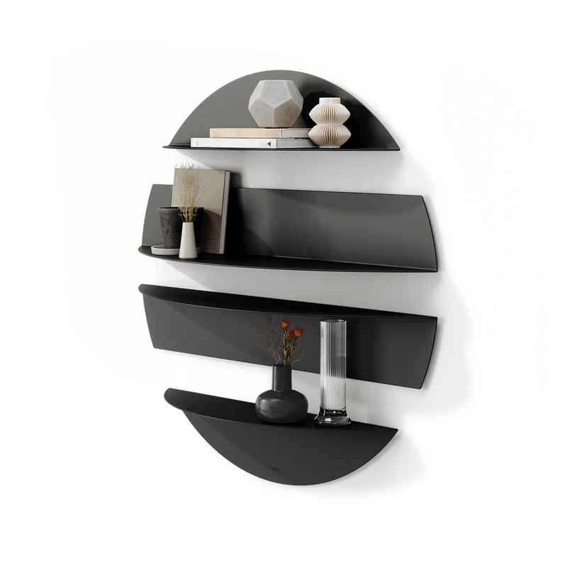 Umbra - Pólka w kształcie koła 4el. czarna SOLIS