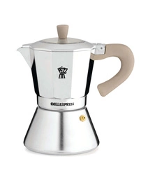 Pezzetti - BELLEXPRESS Aluminiowa kawiarka indukcyjna (6 filiżanek) - Srebrny